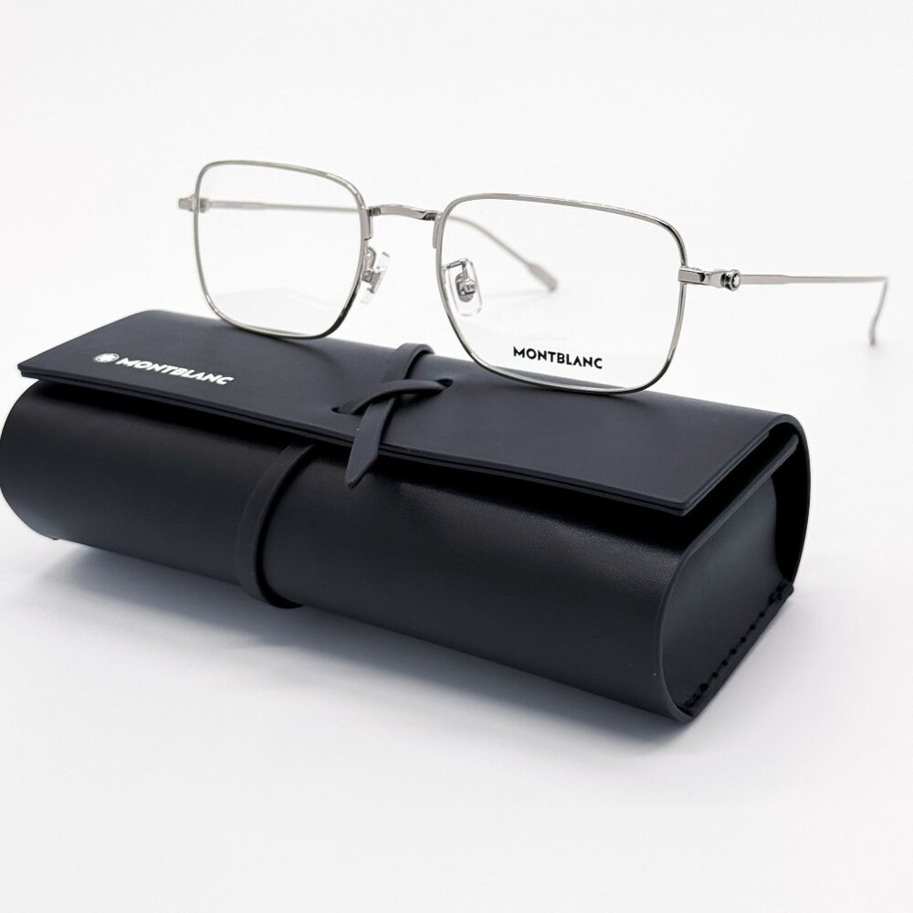 NEW MONTBLANC EYEGLASSES MB0212O 005 SILVER MEN EYEWEAR MONTBLANC